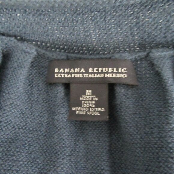 Banana Republic Blue Wool Cardigan Sweater - Picture 10 of 10